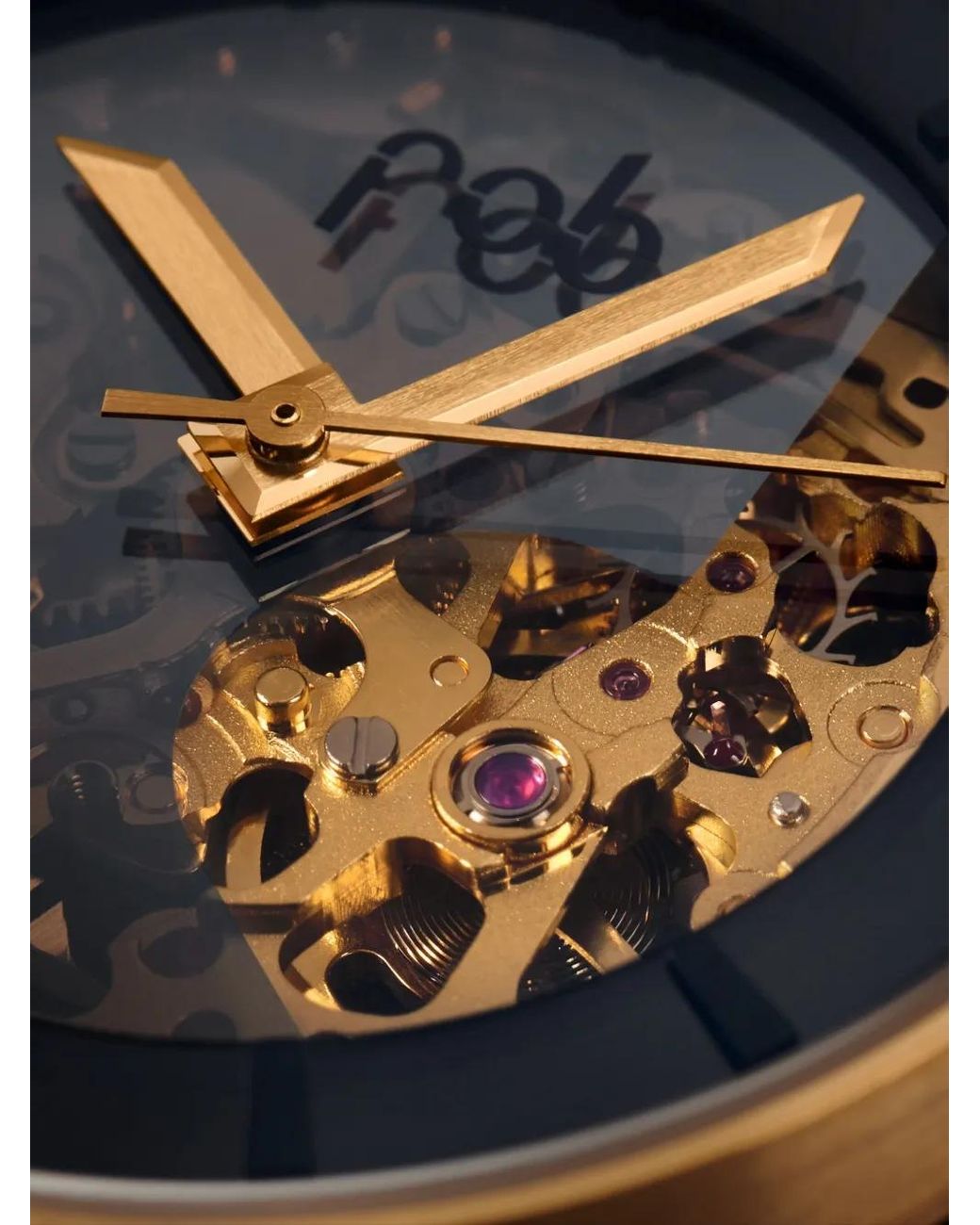 Fob Paris Black Skeleton 36Mm