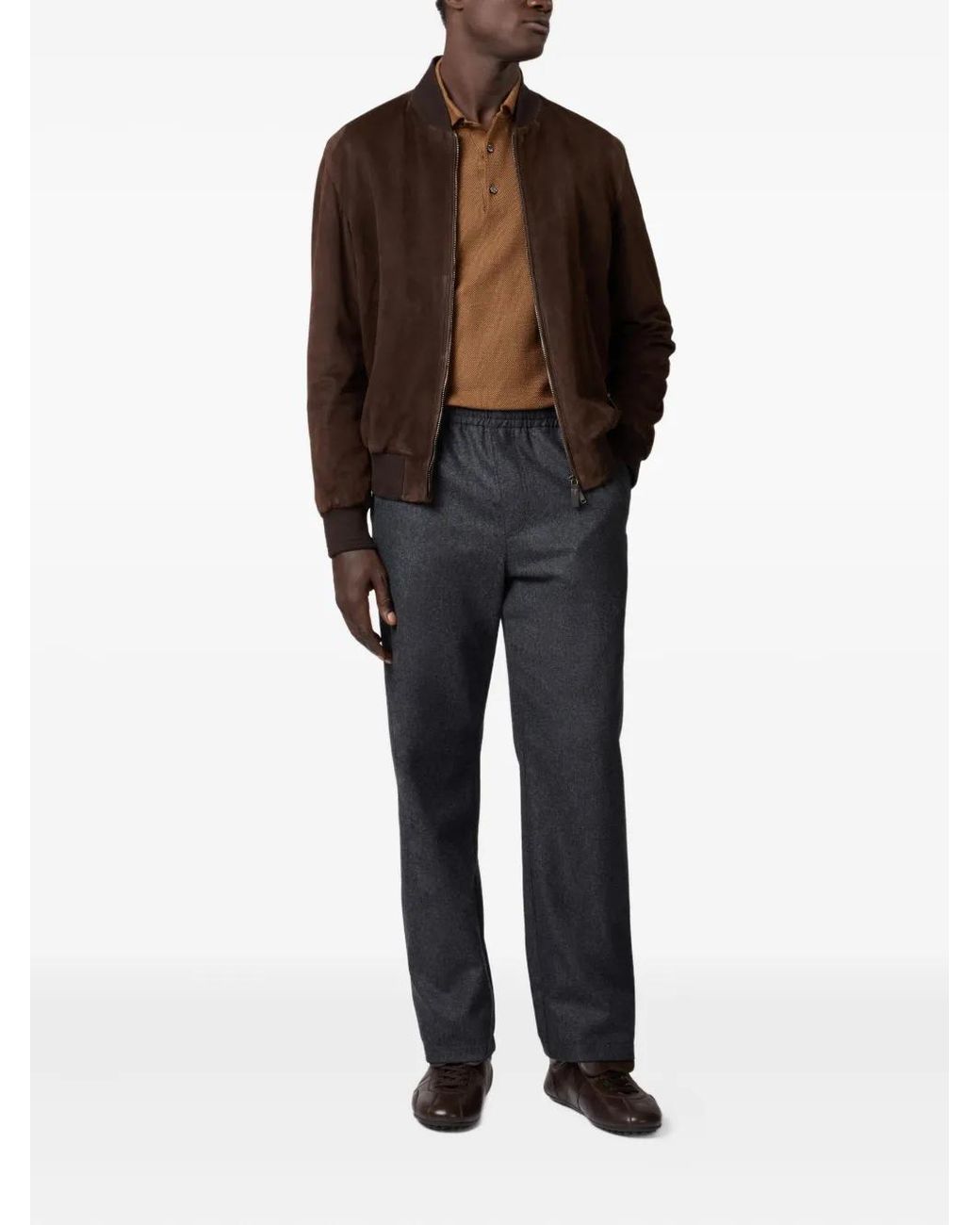 Tod's Black Elasticated-Waist Trousers for men