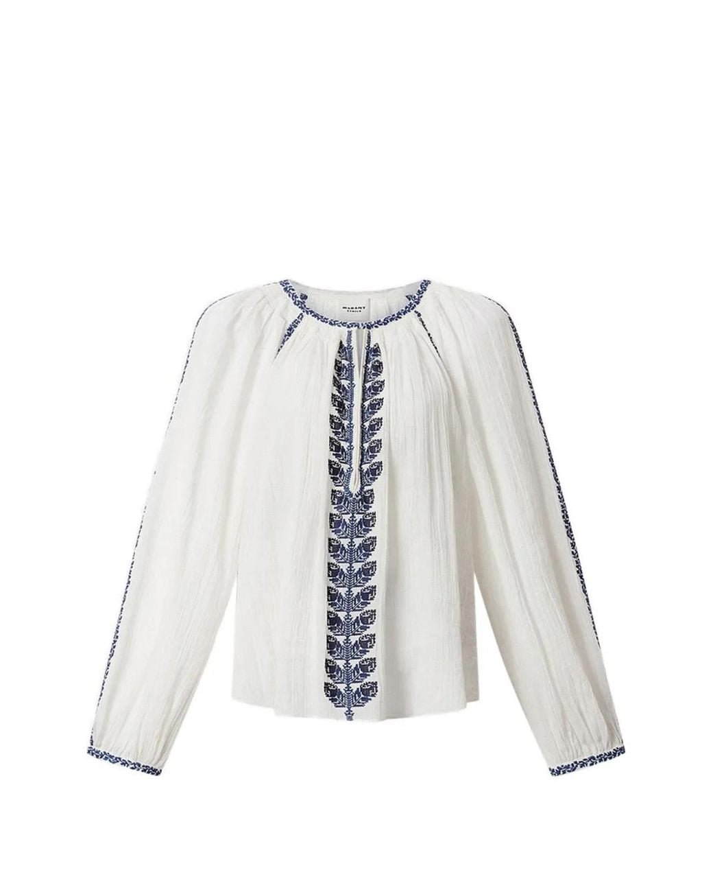 Isabel Marant White Lena Ecru Cotton T-Shirts Tops