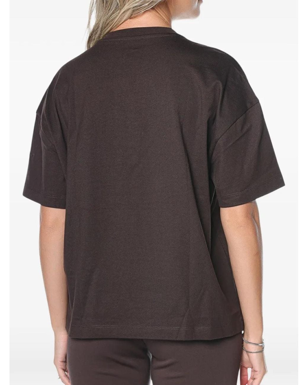 ARMANI EXCHANGE Black Slogan-Print T-Shirt