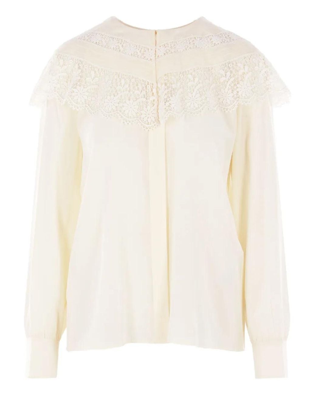 Chloé Zijden Top in het Natural