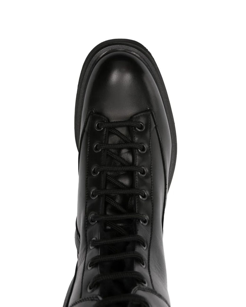 Doucal's Black Stiefel Mit Schnürung