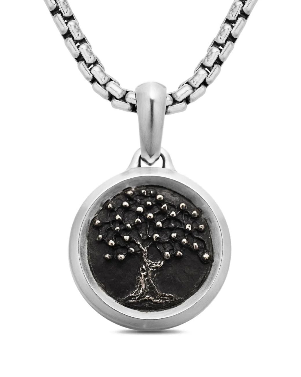 David Yurman Multicolor Sterling Tree Of Life Amulet (22.8Mm) for men