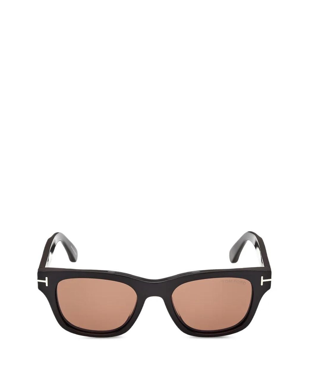 Tom Ford Black T-Hinge Rectangle-Frame Sunglasses for men