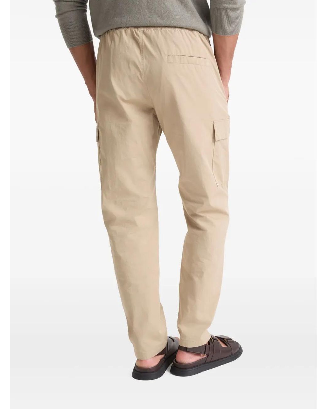 Yves Salomon Natural Cargo Pockets Trousers for men