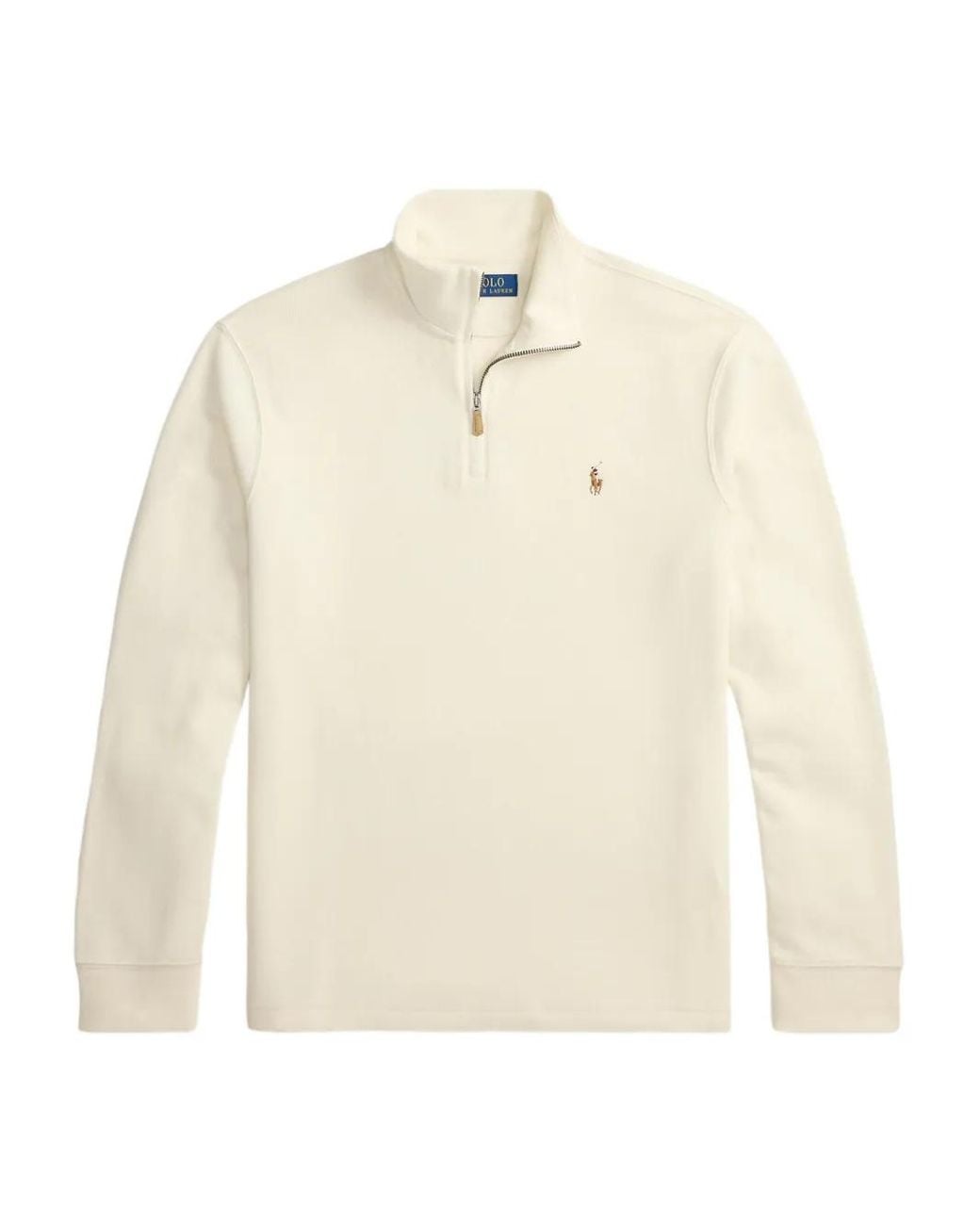 Polo Ralph Lauren White Half-Zip Sweatshirt for men