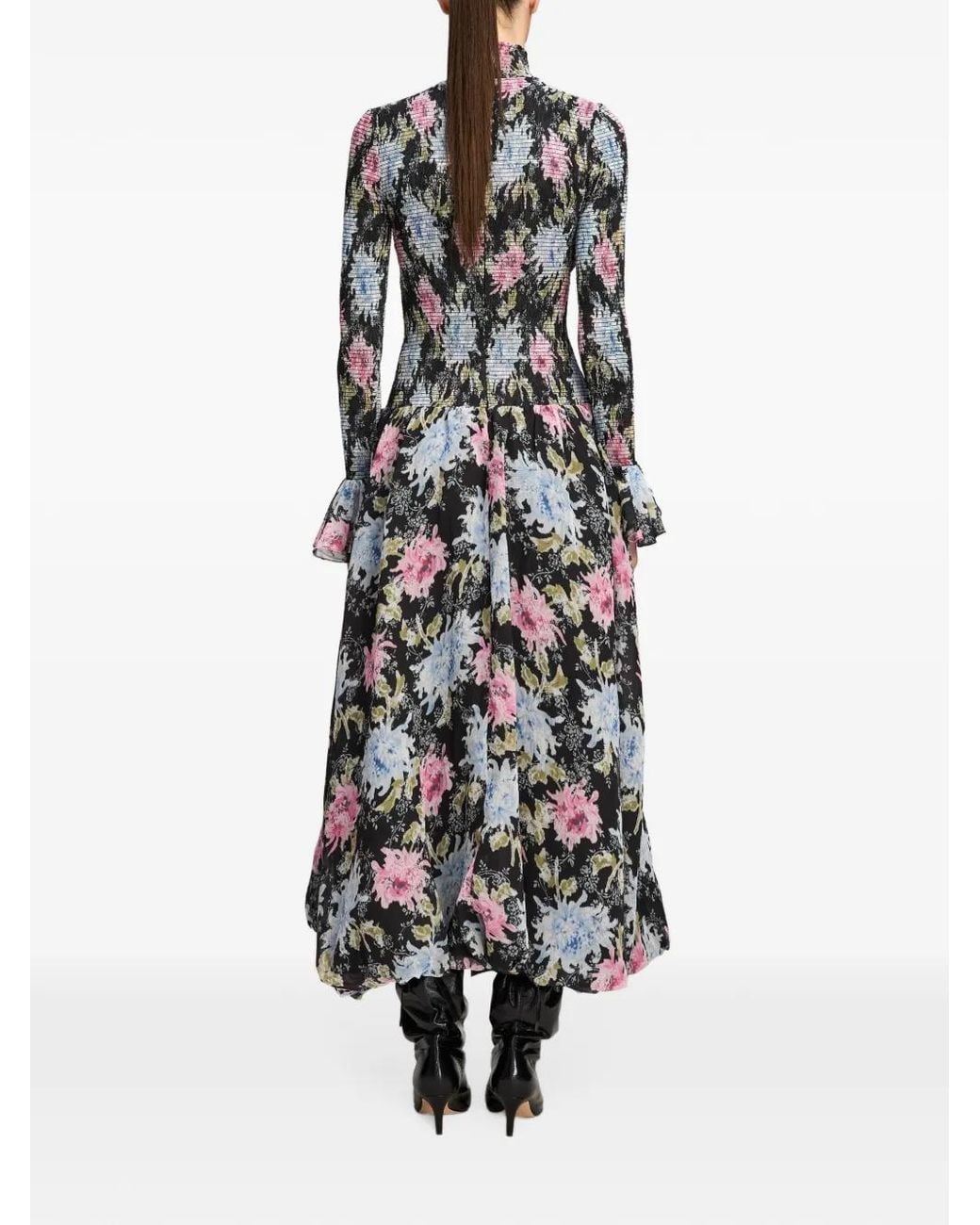 Cinq À Sept White Ikat Dahlia Ismene Midi Dress