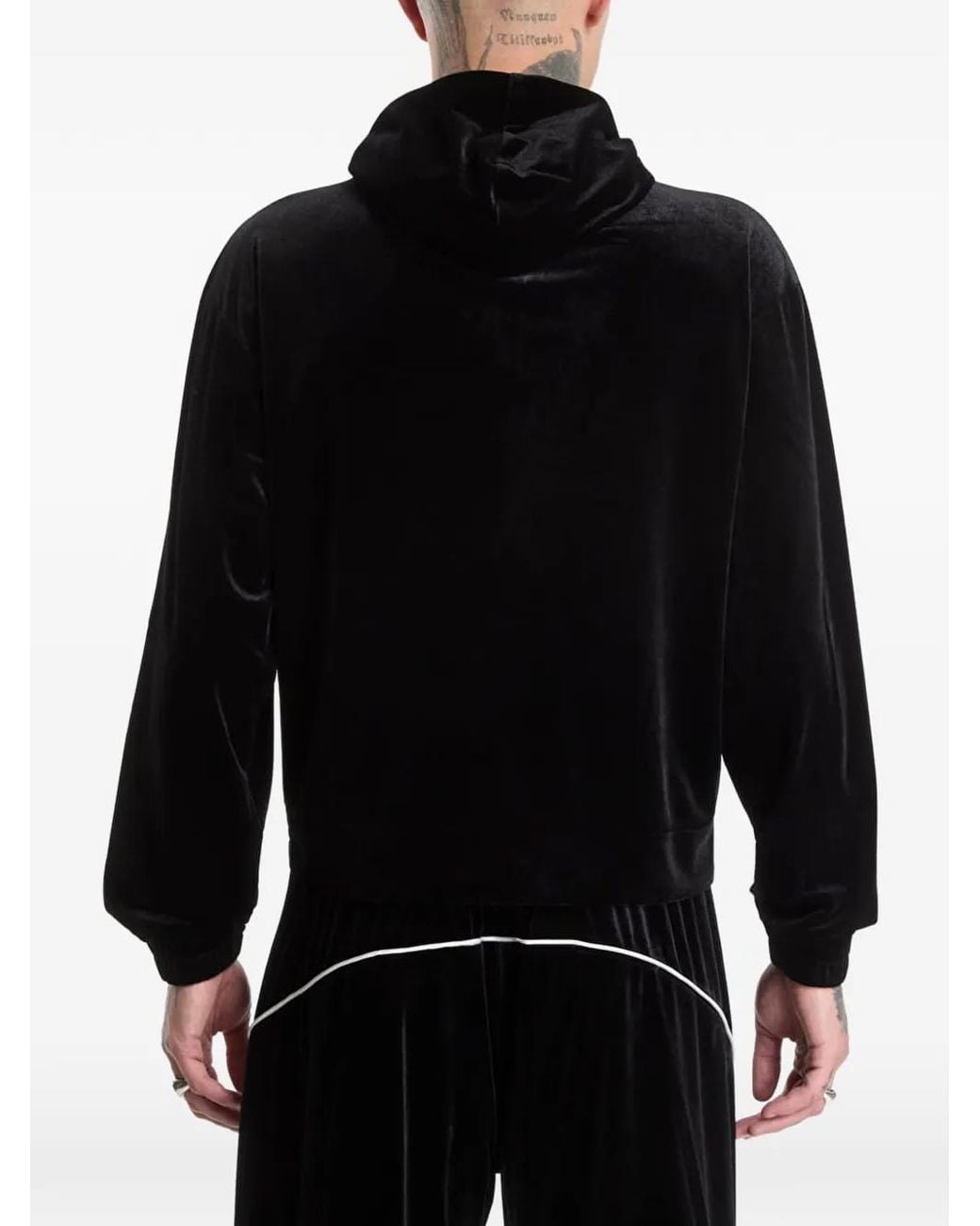 Umbro Black Velvet Masked Hoodie for men