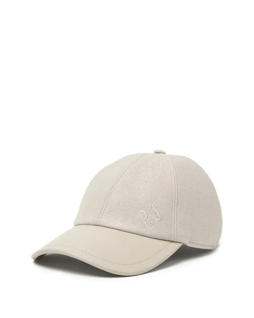 Peserico White Logo-Embroidered Baseball Cap
