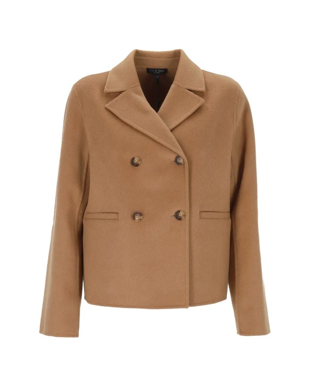 Rag & Bone Brown Double-Breasted Notch-Lapel Blazer