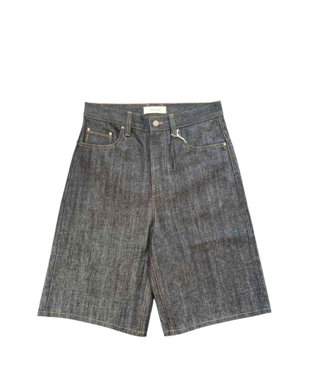 Entire studios Gray Field Denim Shorts