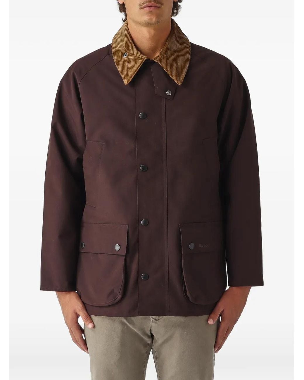 Barbour Brown Classic Bedale Showerproof Jacket for men