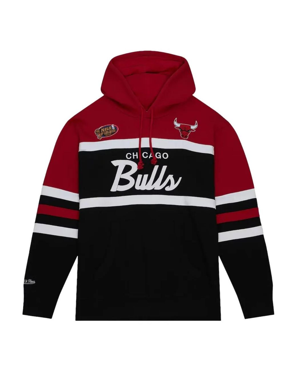 Mitchell & Ness Red Chicago Bulls Head Coach Hooded Sweater for men