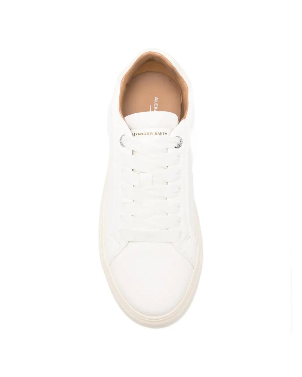 Alexander Smith White Soho Leather Sneakers for men