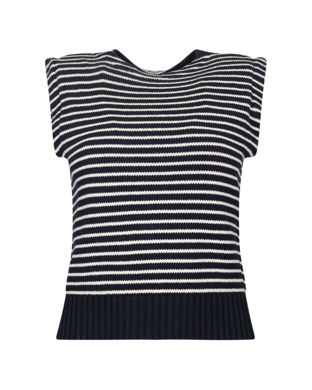 Top A Rayas Weekend by Maxmara de color Blue