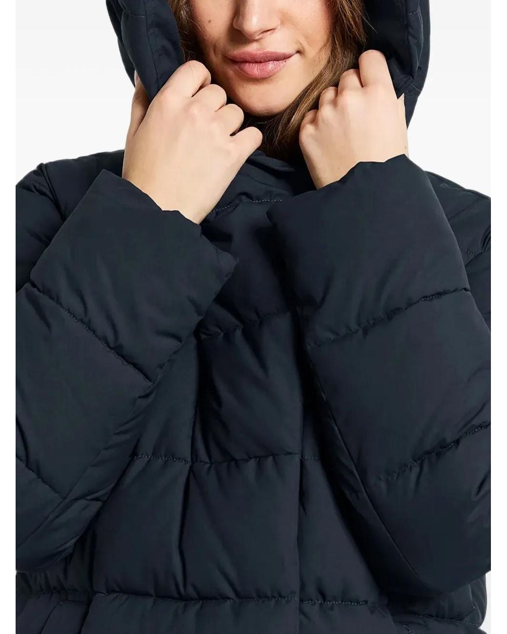Didriksons Blue Nella Quilted Hooded Jacket