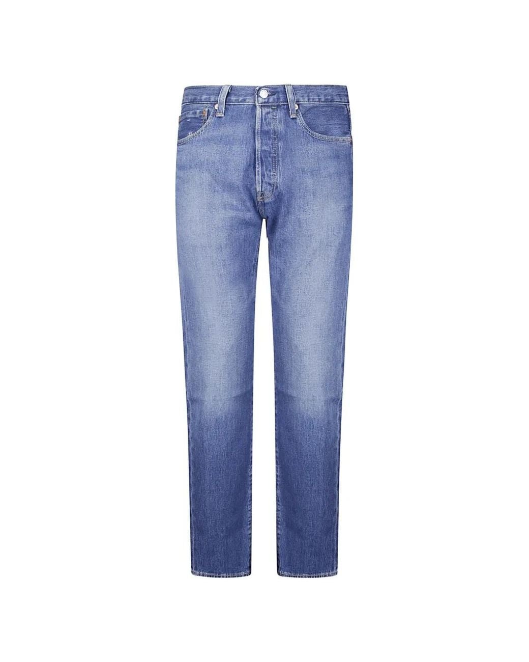 Levi's Blue 501 Original Straight-Leg Jeans for men