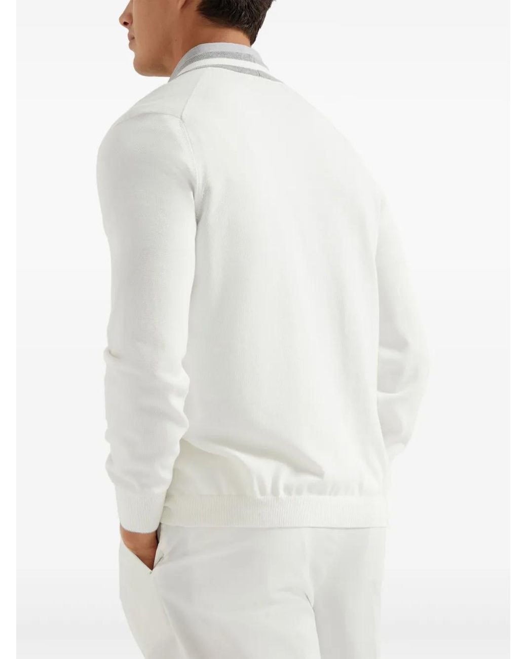 Brunello Cucinelli White Knitwear for men