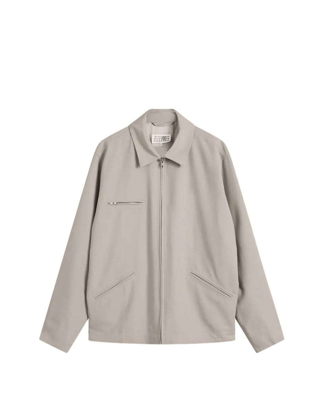 MM6 by Maison Margiela Gray Zip Pocket Jacket for men