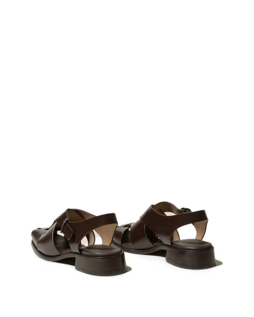 Hereu Brown Raima Leather Sandals