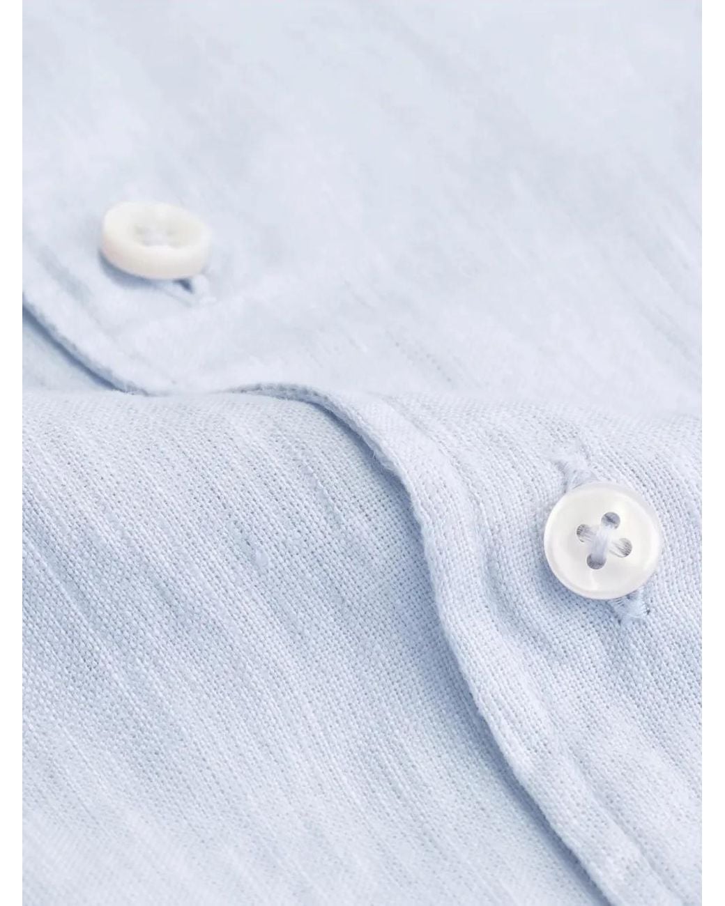 Aurélien Blue Seaside Linen Shirt for men