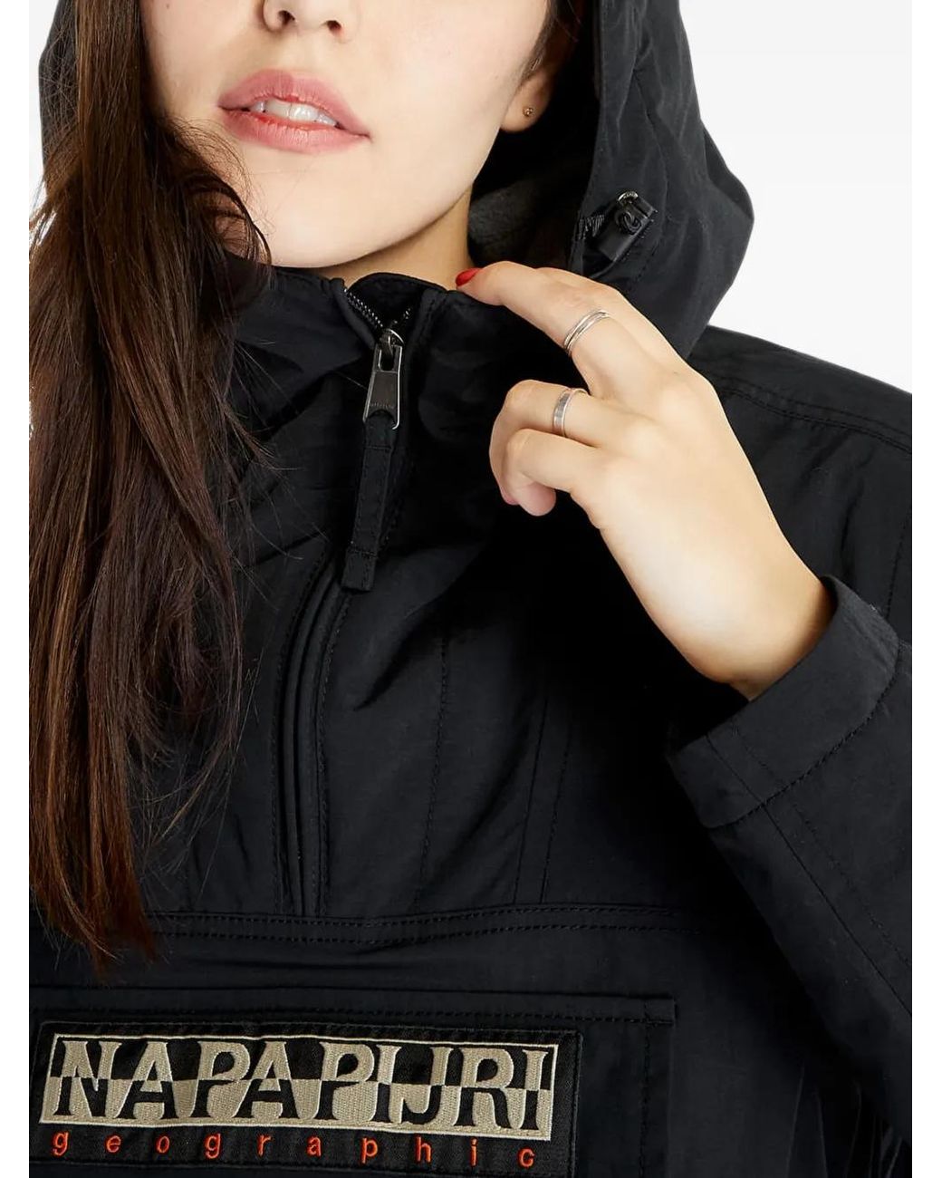 Napapijri Blue Rainforest Logo-Patch Jacket