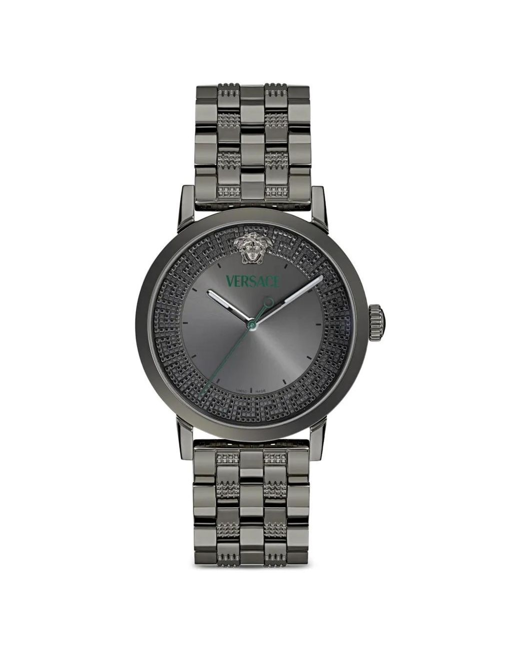 Versace Gray Albireo Greca 40Mm Watch for men