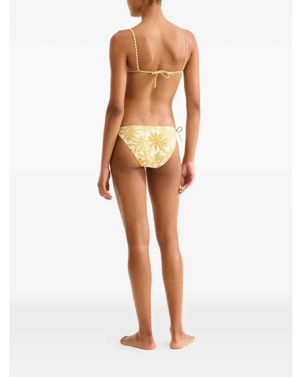 Eres Natural Hamac Palm-Print Triangle Bikini Top