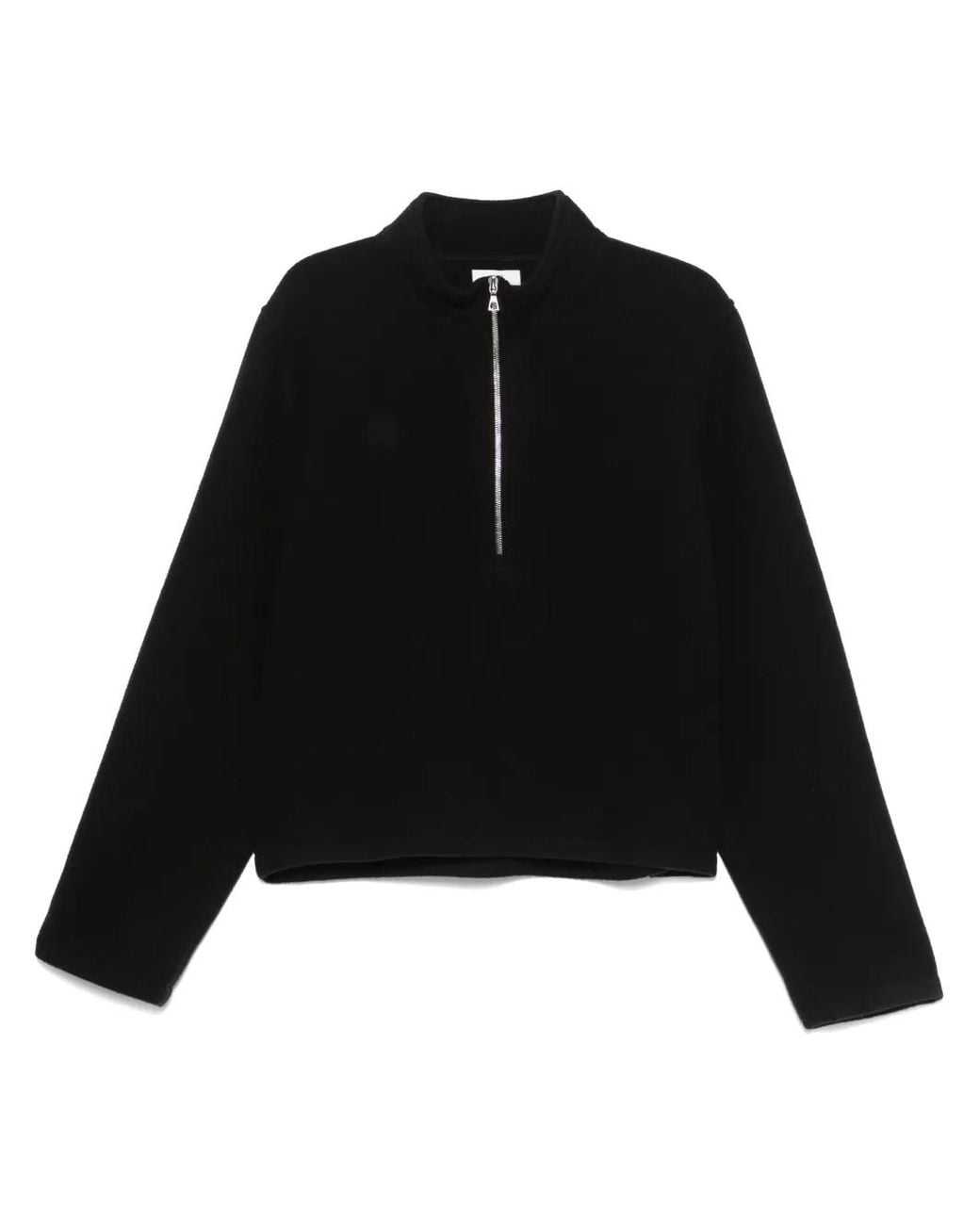 Rier Black Fleece Sweatshirt for men