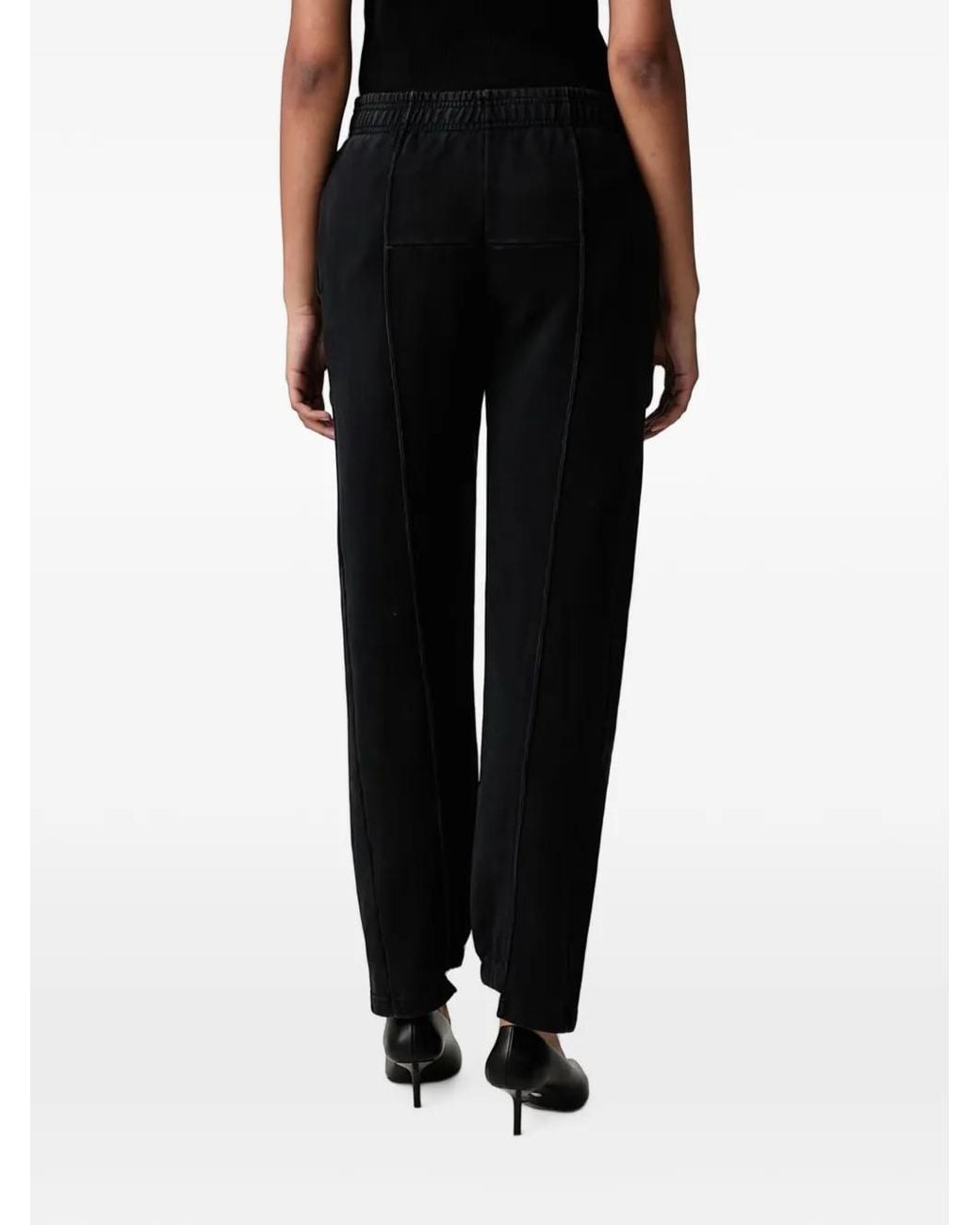 Vetements Black Logo-Embroidered Track Pants