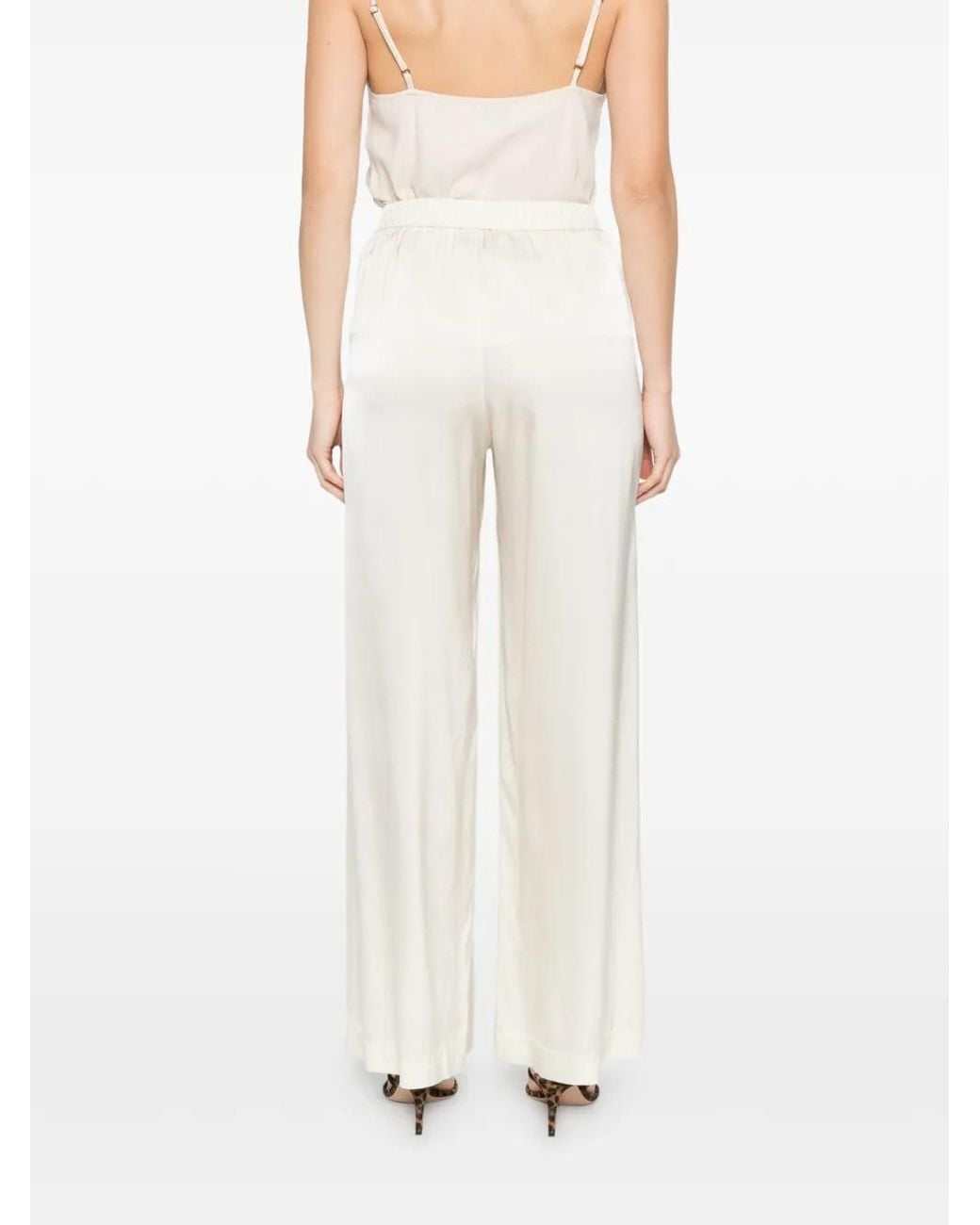 Forte_forte White Pleated Trousers