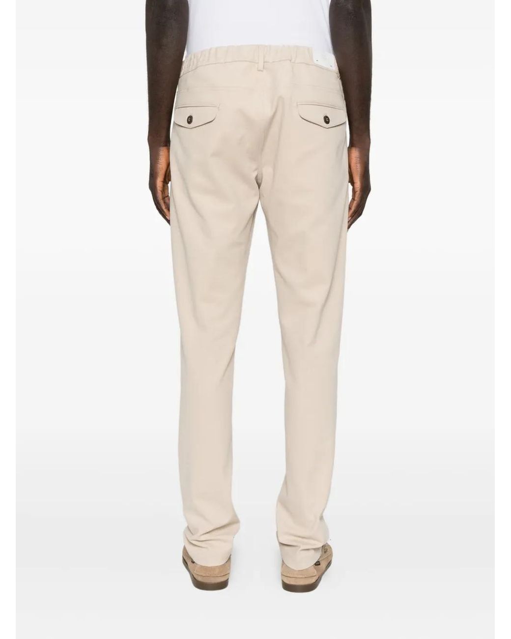 Eleventy Natural Drawstring Trousers for men