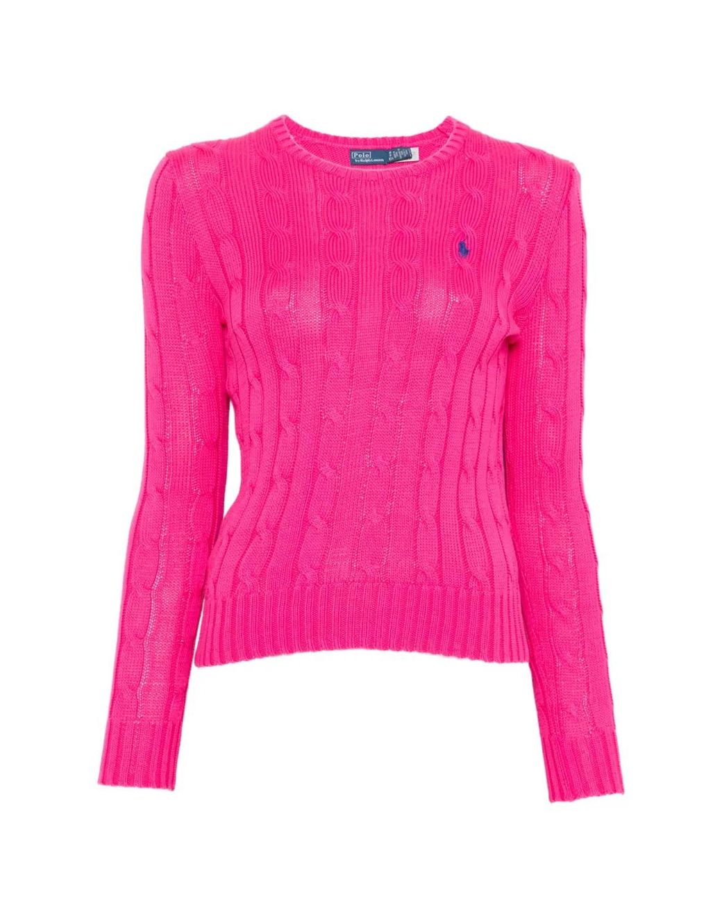 Polo Ralph Lauren Pink Cable Knit Crew Neck Sweater