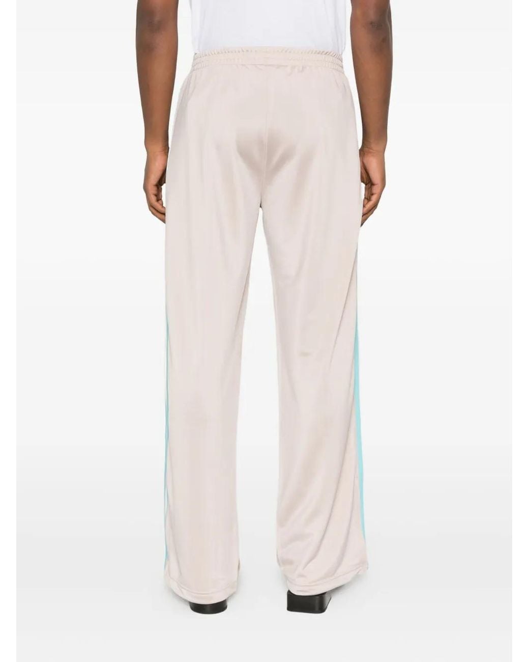 Adidas White Side-Stripe Trousers