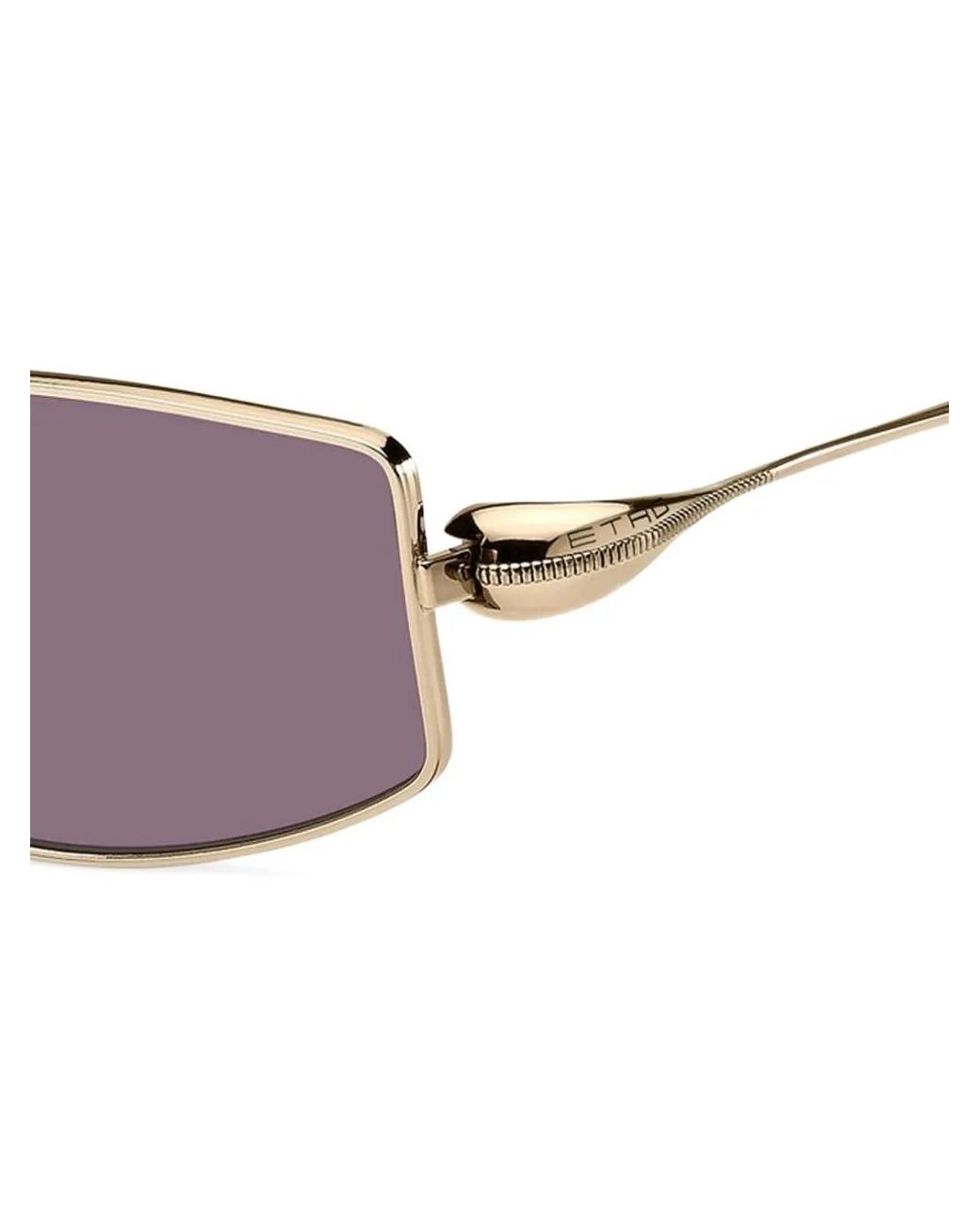 Etro Purple Geometric-Frame Sunglasses