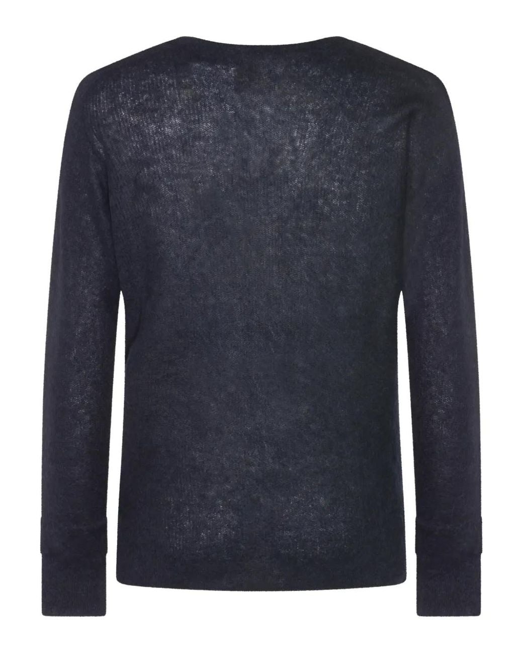 Auralee Blue Long-Sleeves Sweater for men