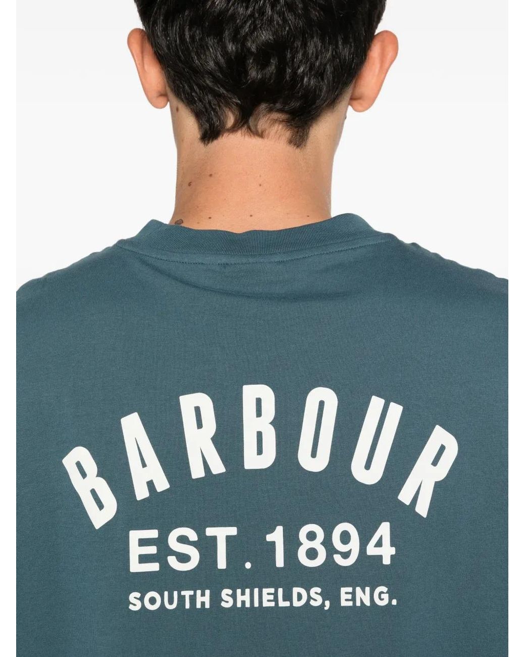 Barbour Blue Packling Logo T-Shirt for men