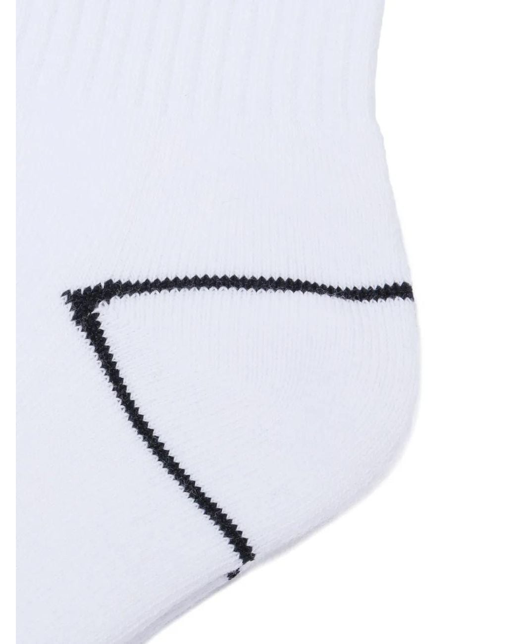 Adererror White Embroidered Logo-Patch Socks