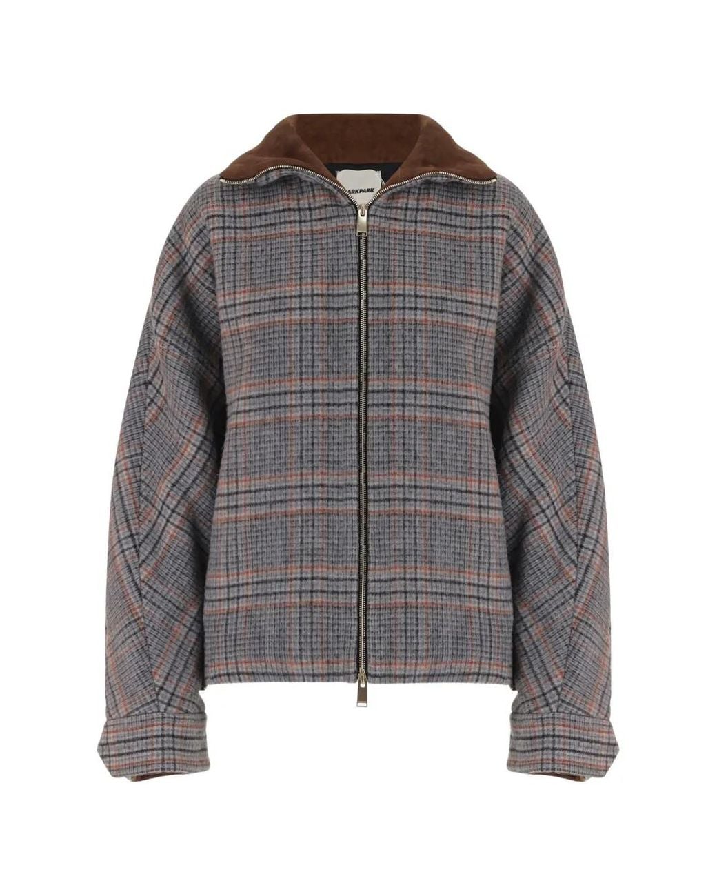 DARKPARK Gray Check-Pattern Jacket