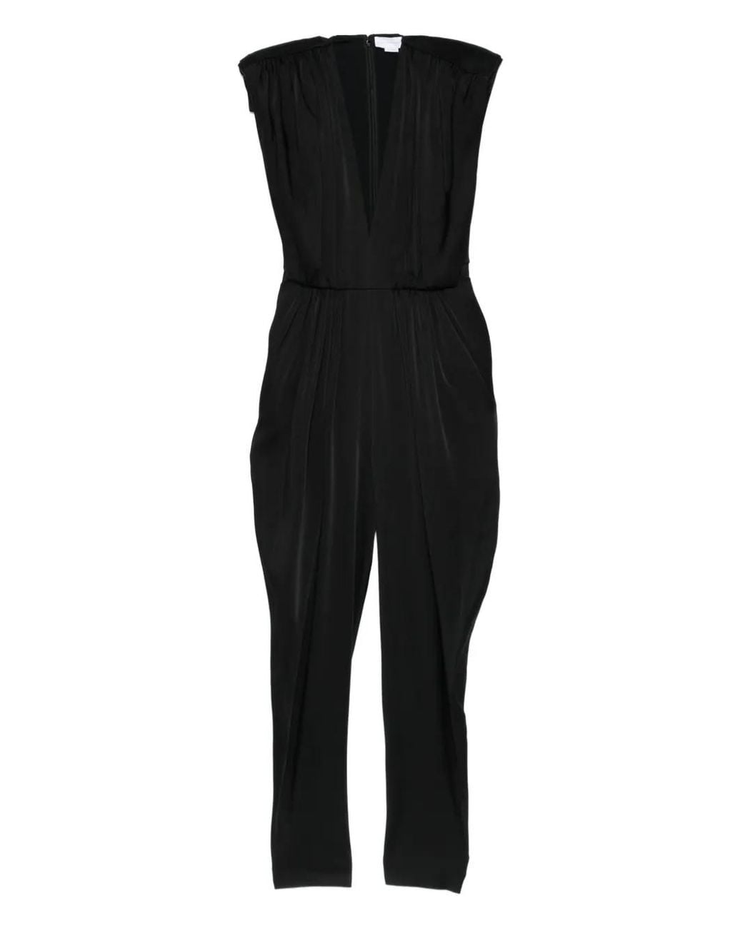 Stella McCartney Black Plunge-Neck Jumpsuit