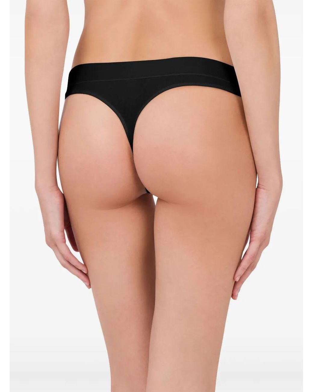 Moschino White Loves You Thongs (Set Of Two)