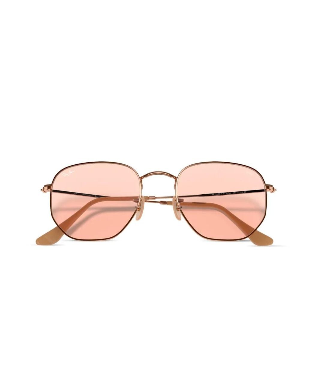 Ray-Ban Pink Hexagonal Sunglasses