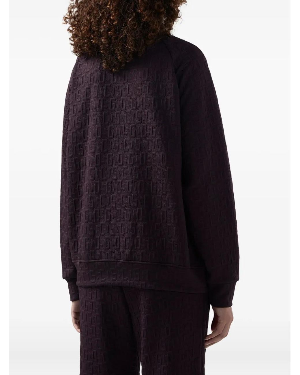 Gcds Blue Zip Patterned Jacket