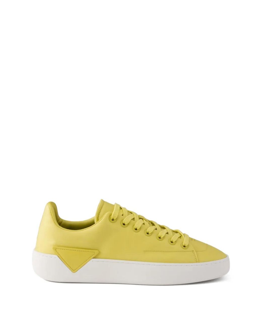 Prada Yellow Court Re-Nylon Sneakers for men