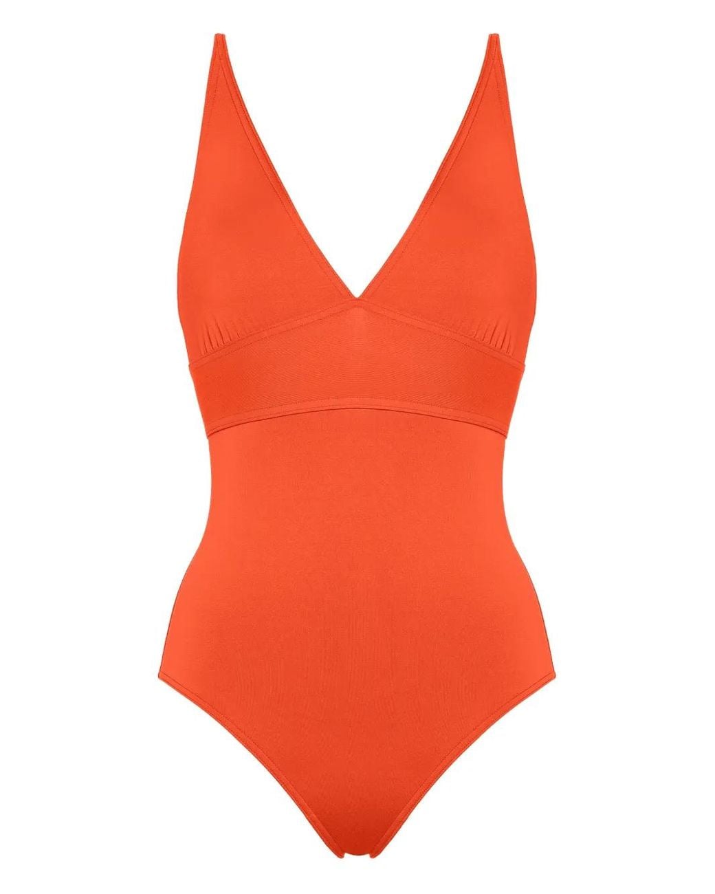 Eres Orange Larcin V-Neck Swimsuit