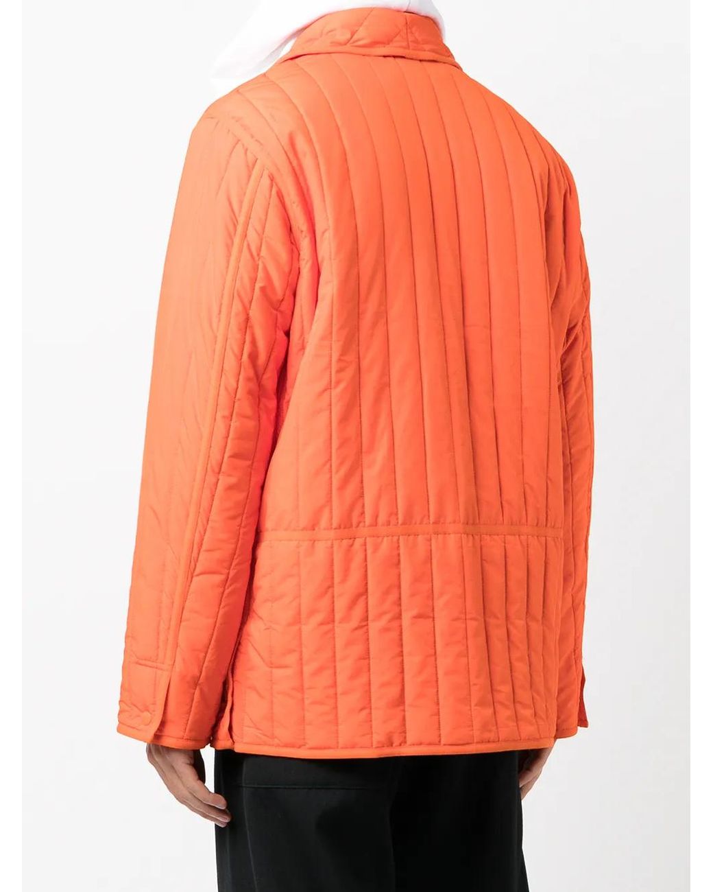 3.1 Phillip Lim Orange Veste Matelassée À Simple Boutonnage for men