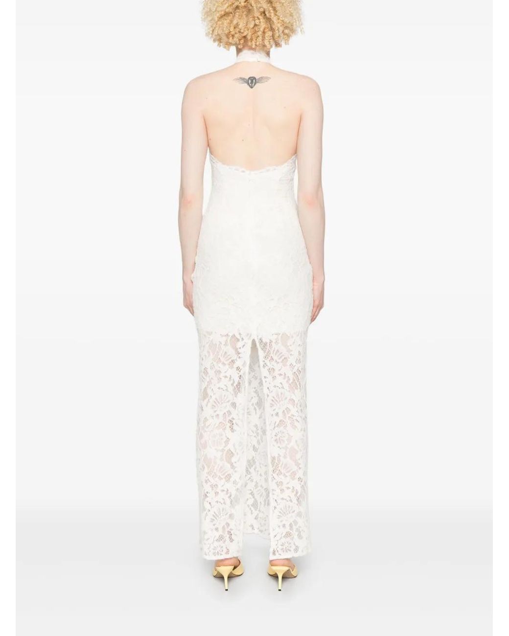 MANURI White Cherie Lined Dress