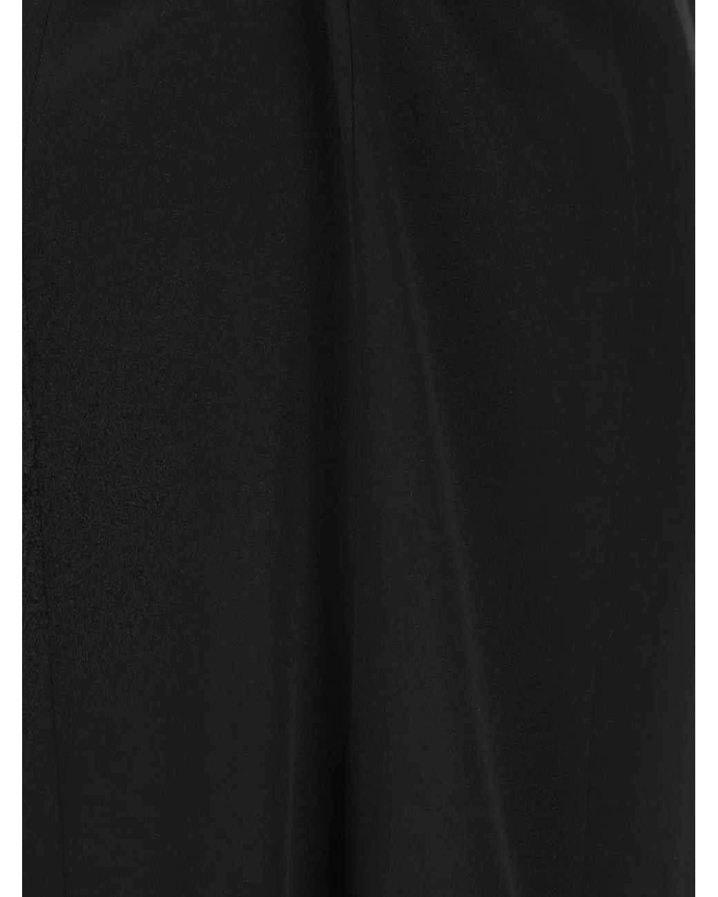 Valentino Garavani Black Asymmetrical Silk Skirt