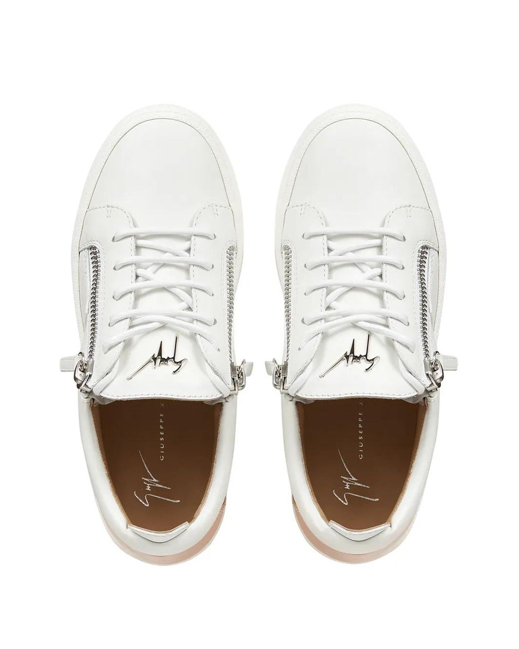 Giuseppe Zanotti White Gail Low-Top Sneakers
