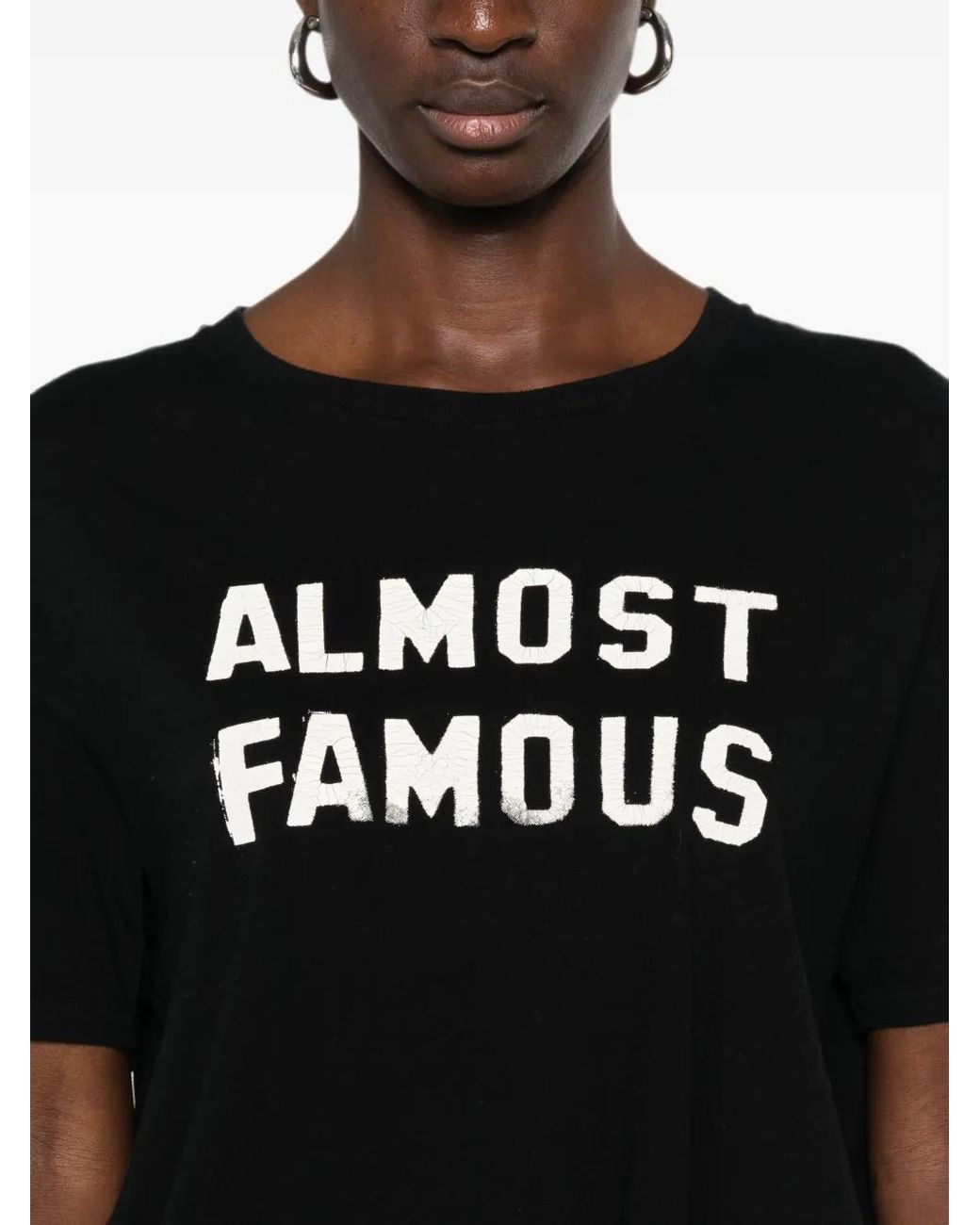 R13 Black Almost Famous Distressed-Effect T-Shirt